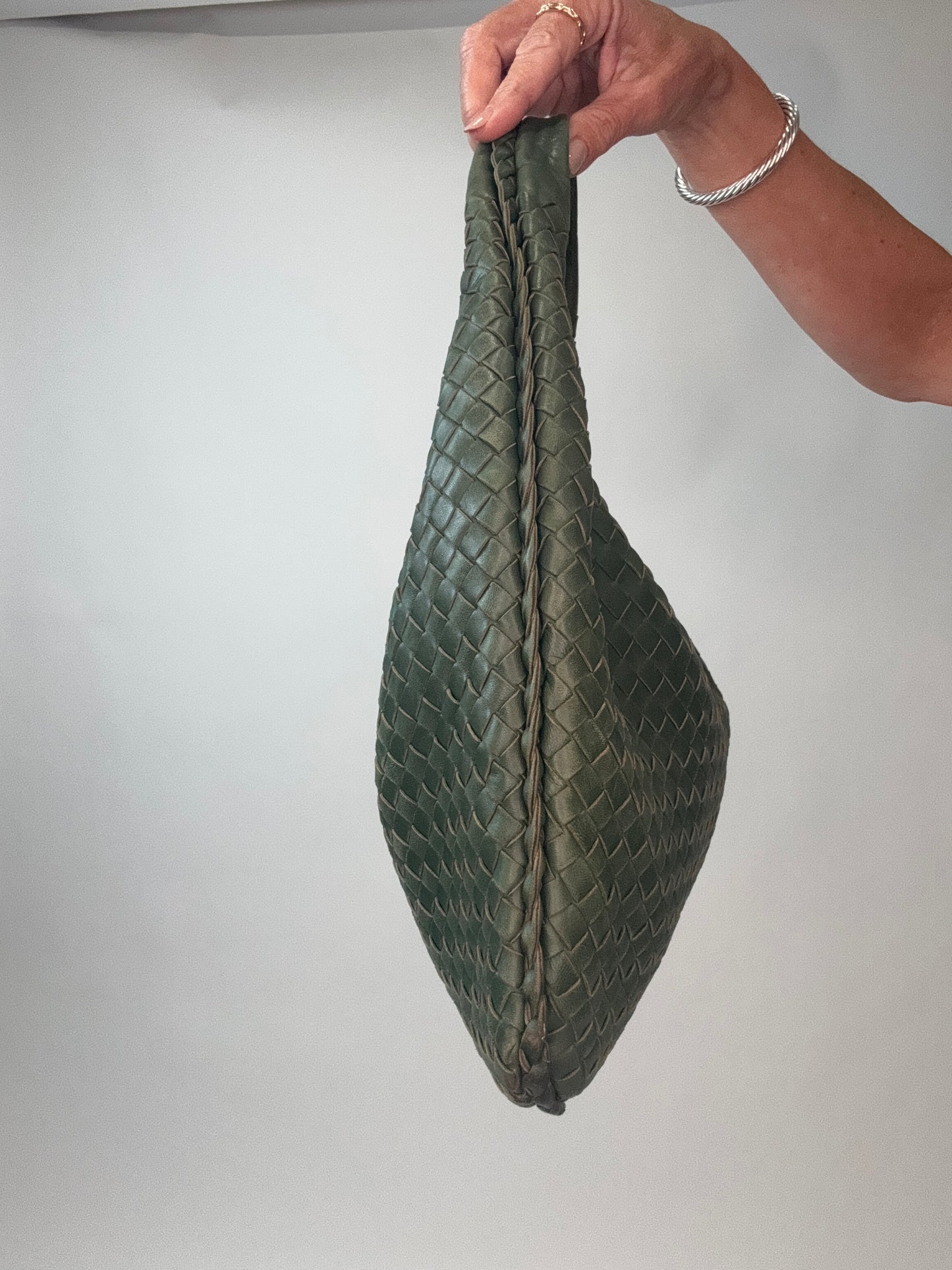 Bottega Veneta Intrecciato Hobo - Green