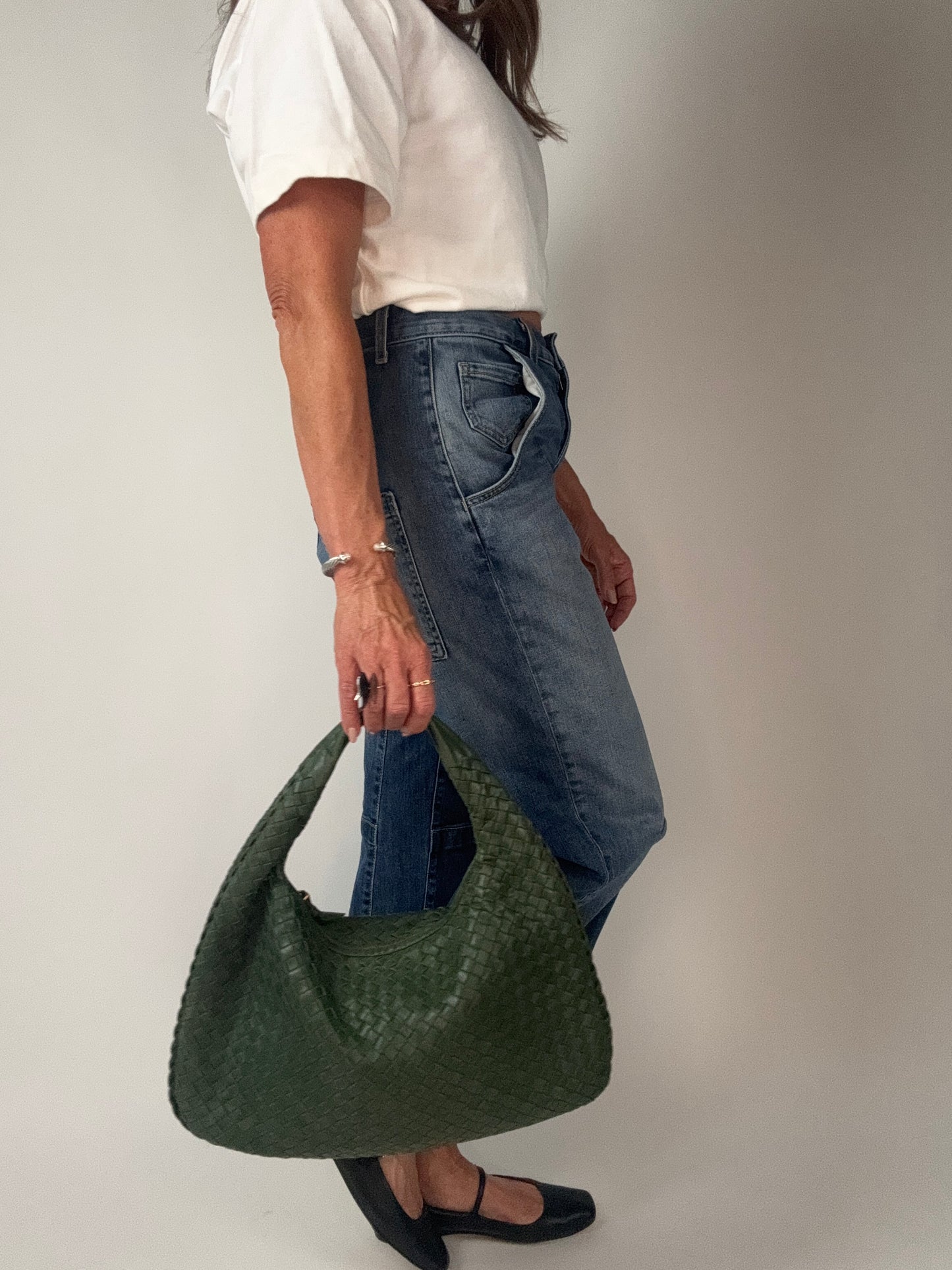 Bottega Veneta Intrecciato Hobo - Green