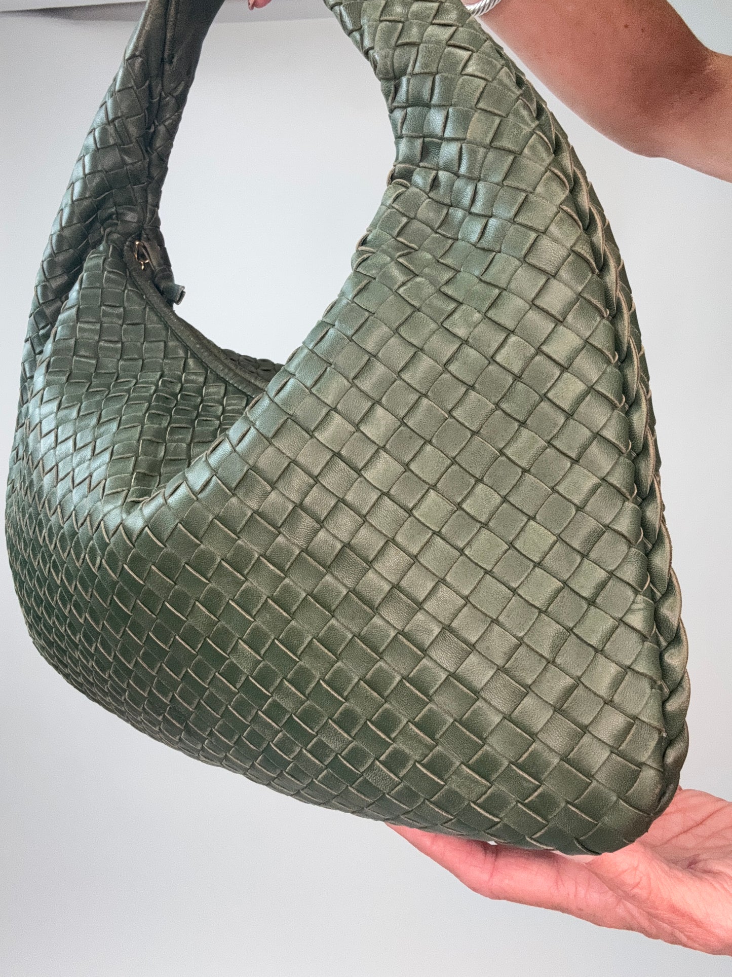 Bottega Veneta Intrecciato Hobo - Green