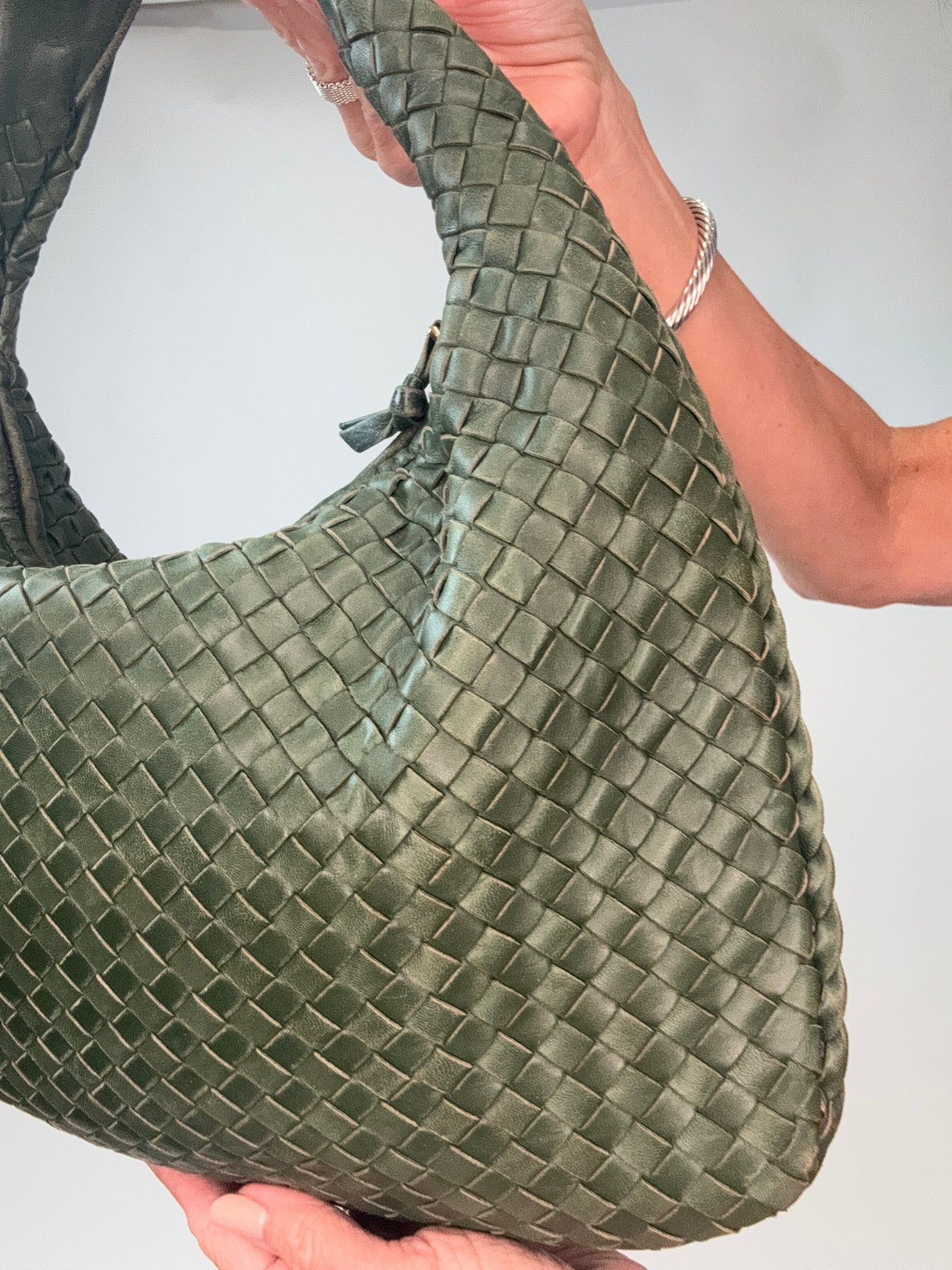 Bottega Veneta Intrecciato Hobo - Green