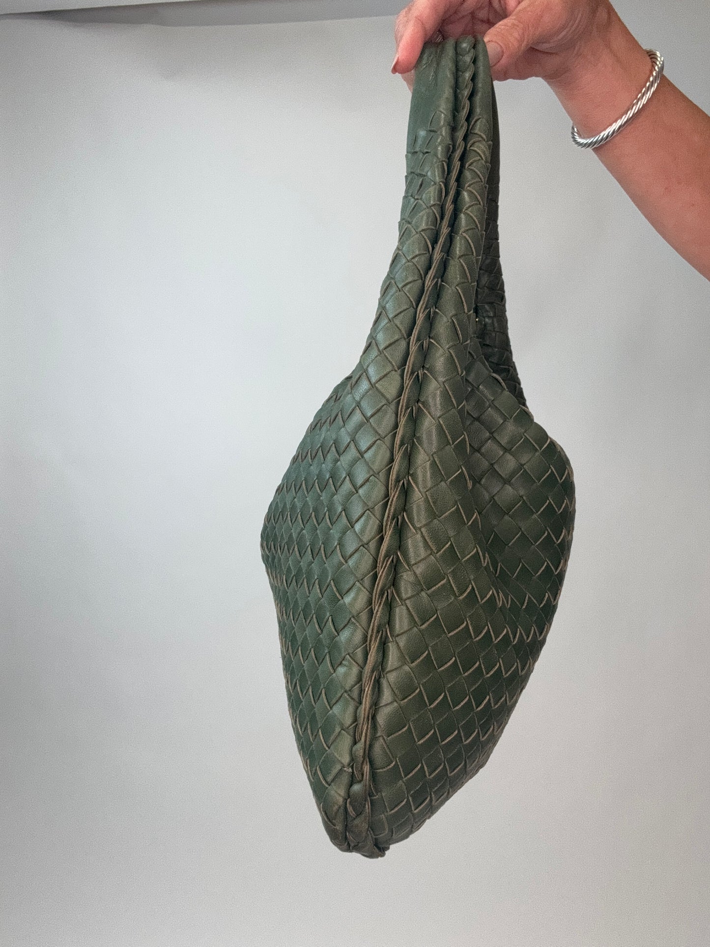 Bottega Veneta Intrecciato Hobo - Green