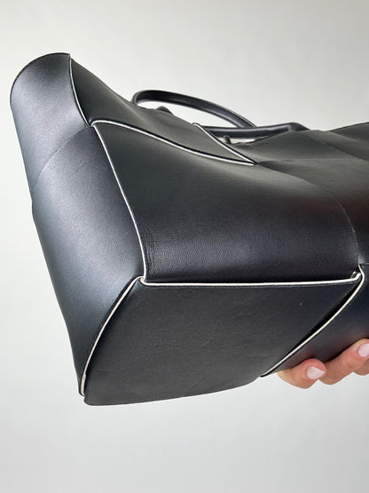 Bottega Veneta Nappa Intrecciato Arco Tote - Medium / Black