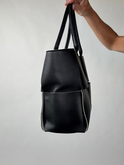 Bottega Veneta Nappa Intrecciato Arco Tote - Medium / Black