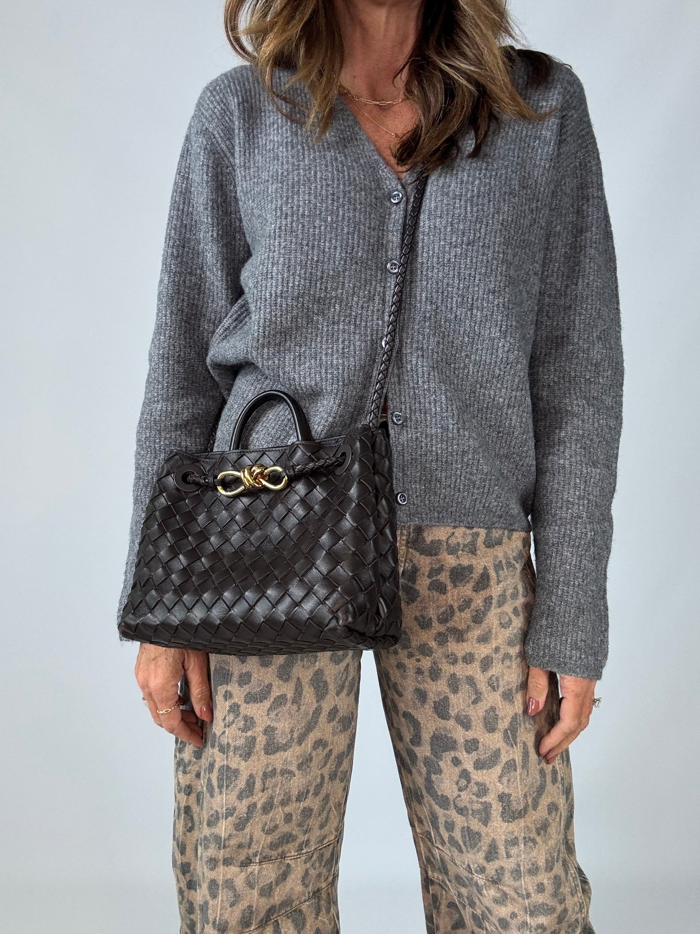 Bottega Veneta Small Andiamo - Brown