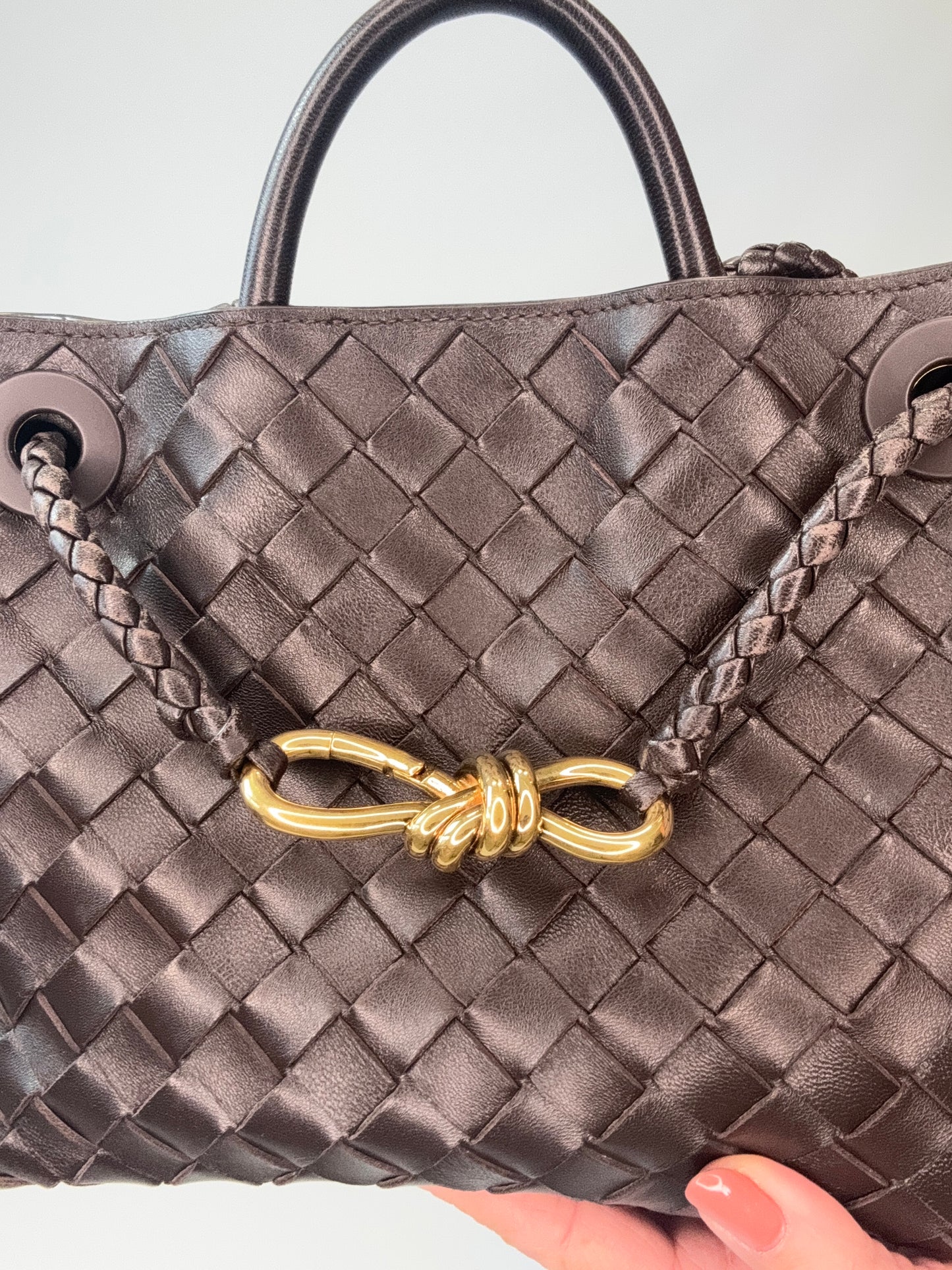 Bottega Veneta Small Andiamo - Brown
