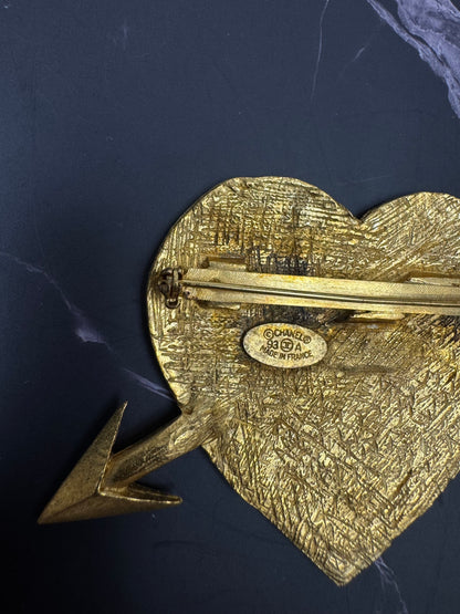 Chanel Arrow Heart Brooch — 1993 (Runway Era)
