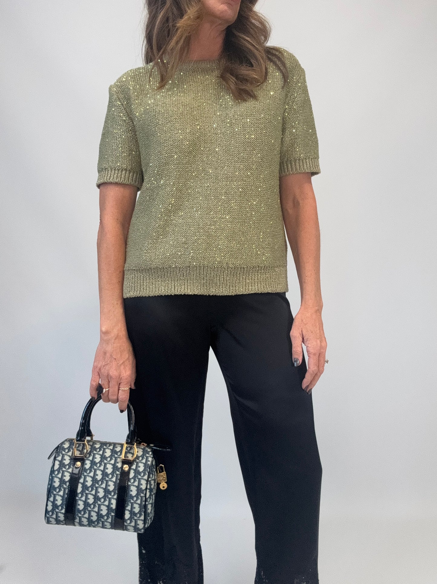 Dior Vintage Mini Diorissimo Boston Bag -Blue