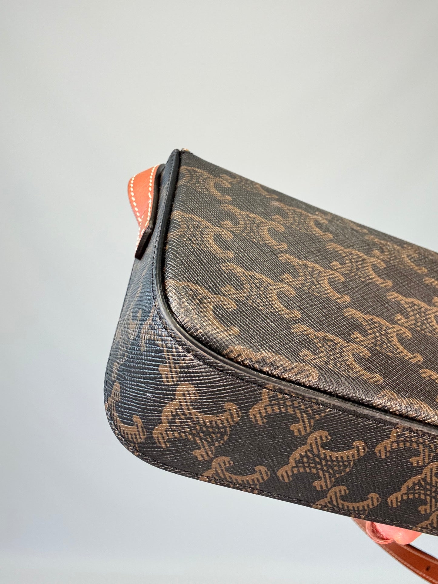 Celine Claude Triomphe Canvas Shoulder Bag