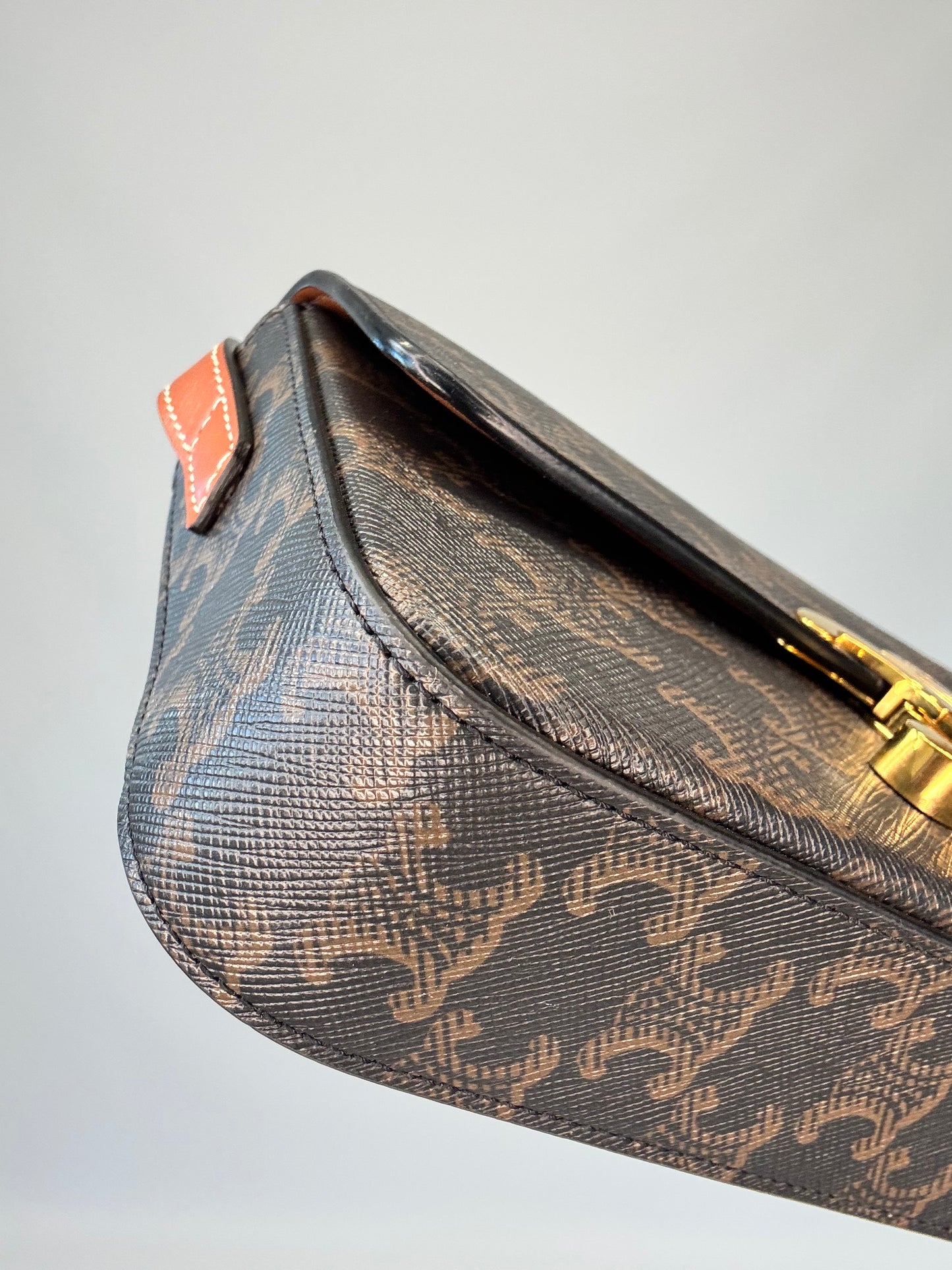 Celine Claude Triomphe Canvas Shoulder Bag