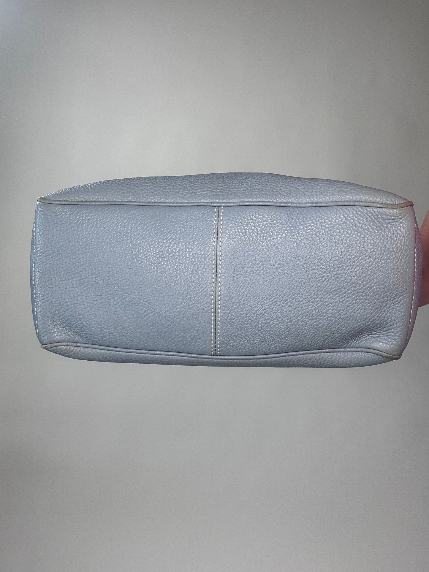 Celine Leather Triomphe Boogie Bag - Light Blue