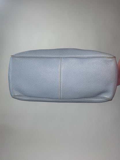 Celine Leather Triomphe Boogie Bag - Light Blue