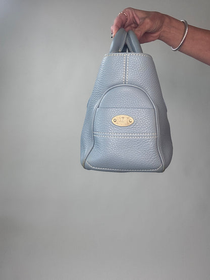 Celine Leather Triomphe Boogie Bag - Light Blue