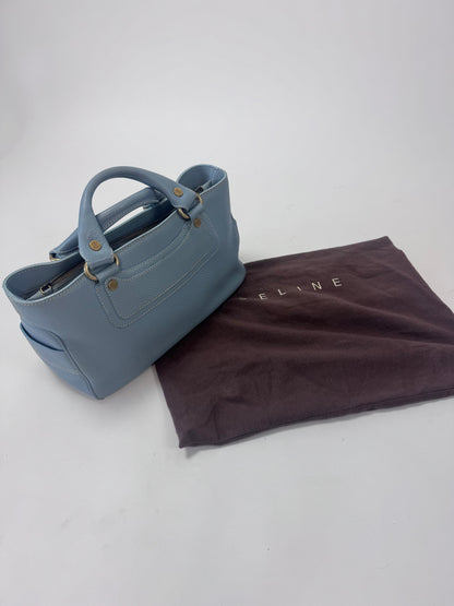 Celine Leather Triomphe Boogie Bag - Light Blue
