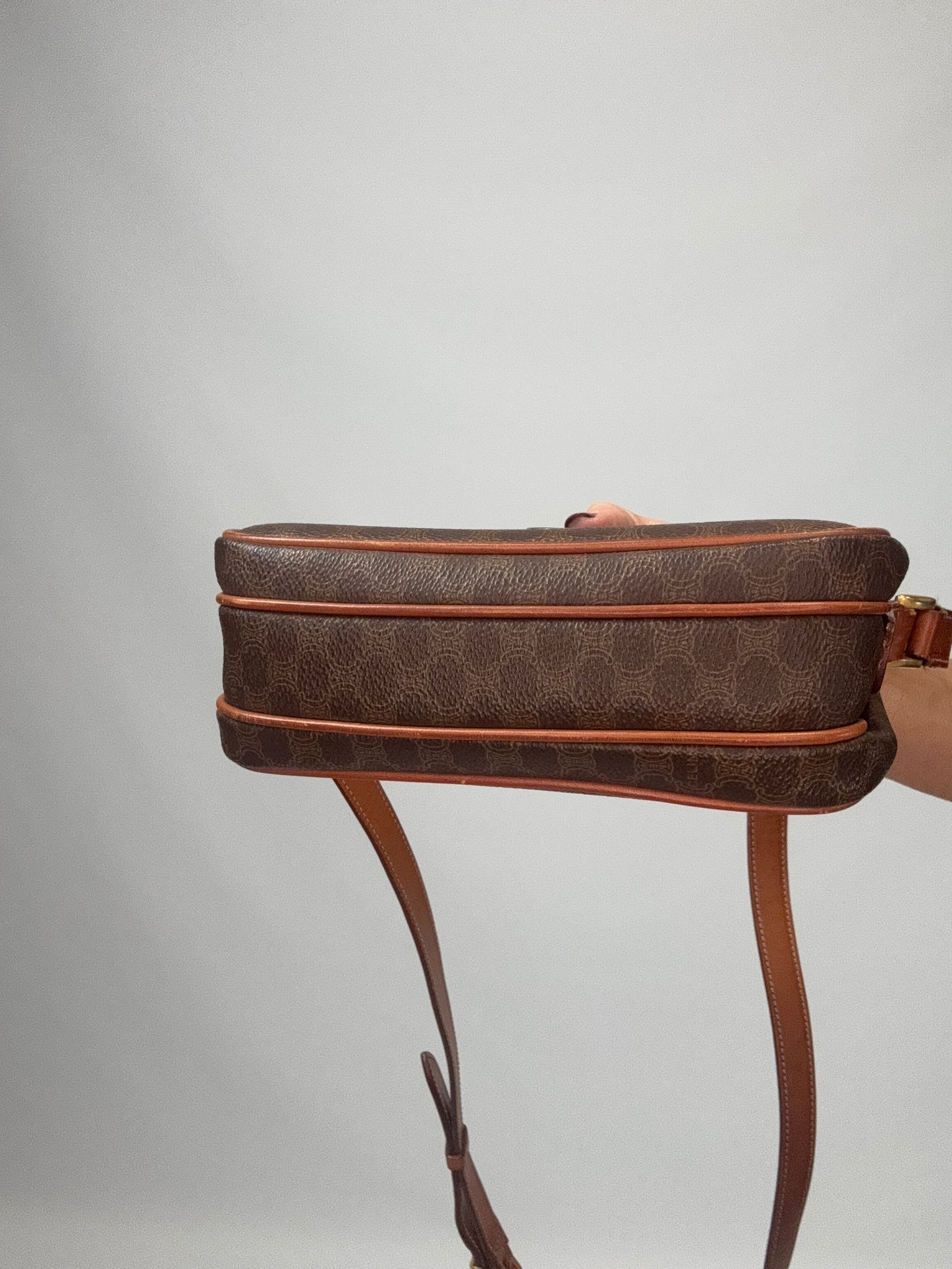 Celine Macadam Canvas Triomphe Shoulder Bag