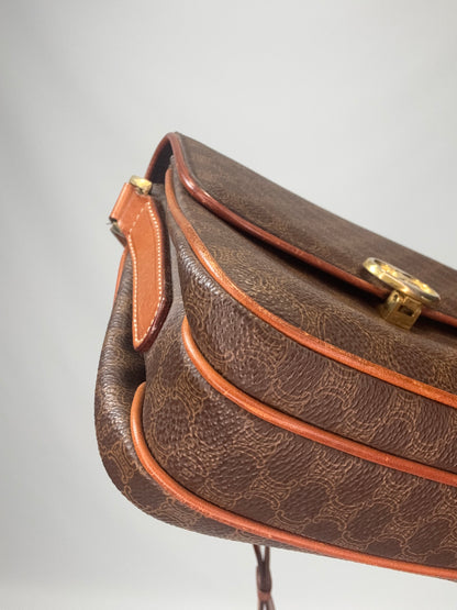 Celine Macadam Canvas Triomphe Shoulder Bag