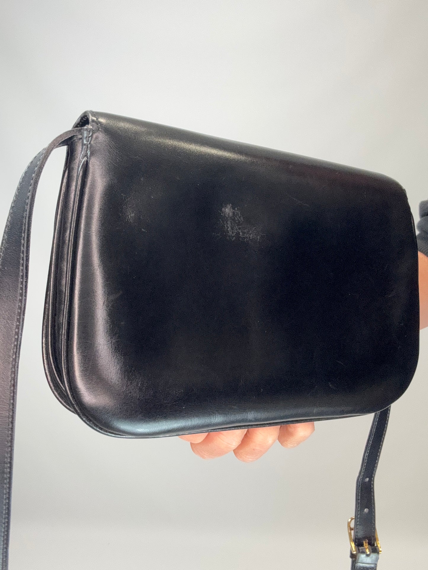 Celine Triomphe Shoulder Bag - Black / Vintage