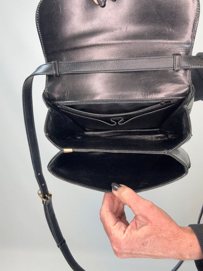 Celine Triomphe Shoulder Bag - Black / Vintage