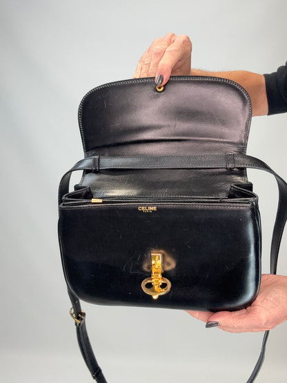 Celine Triomphe Shoulder Bag - Black / Vintage