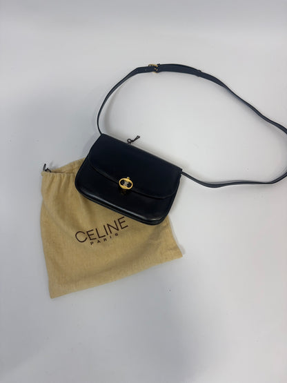 Celine Triomphe Shoulder Bag - Black / Vintage