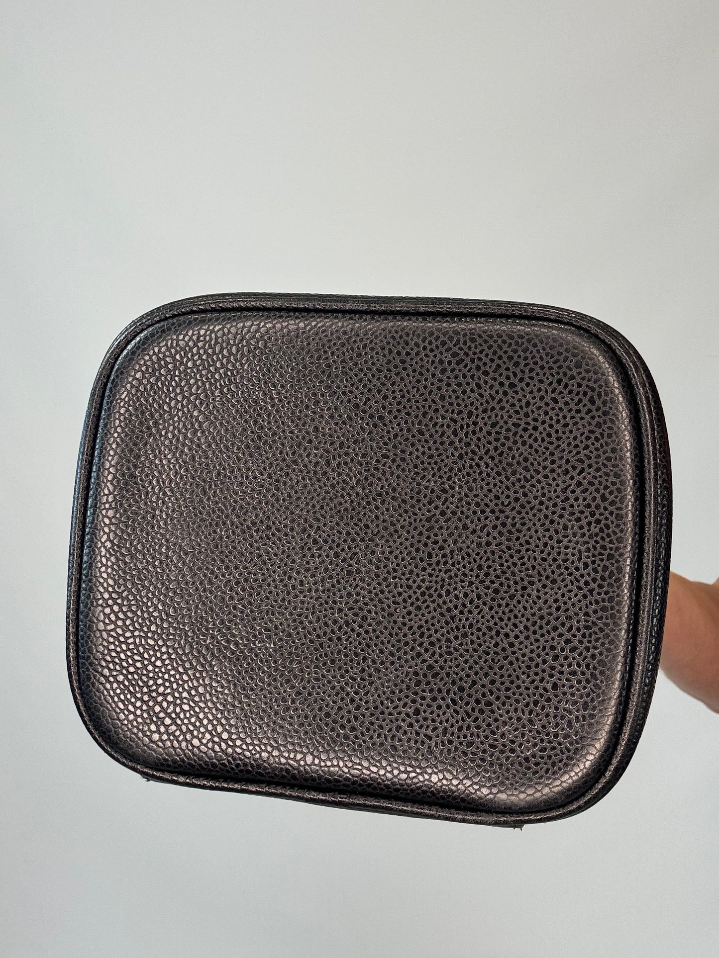 Chanel Caviar Vanity Cosmetic Case - Black