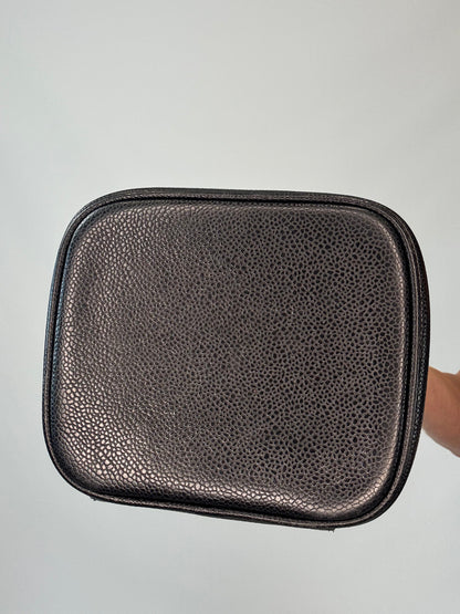 Chanel Caviar Vanity Cosmetic Case - Black