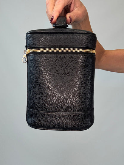 Chanel Caviar Vanity Cosmetic Case - Black