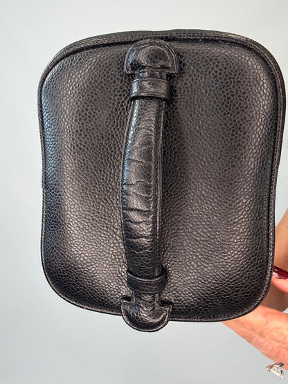 Chanel Caviar Vanity Cosmetic Case - Black