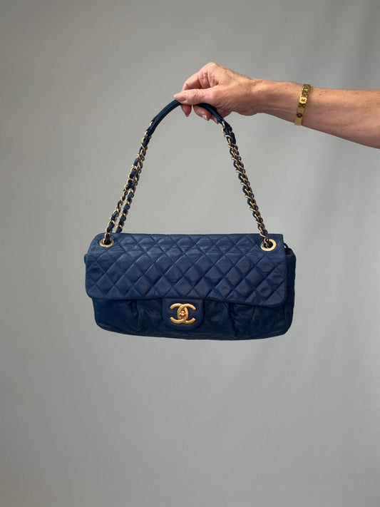 Chanel Chic Quilted Flap Bag - Blue