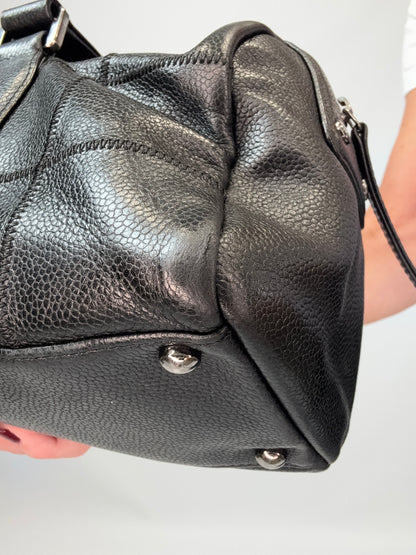 Chanel Choco Bar Mini Boston Handbag - Black