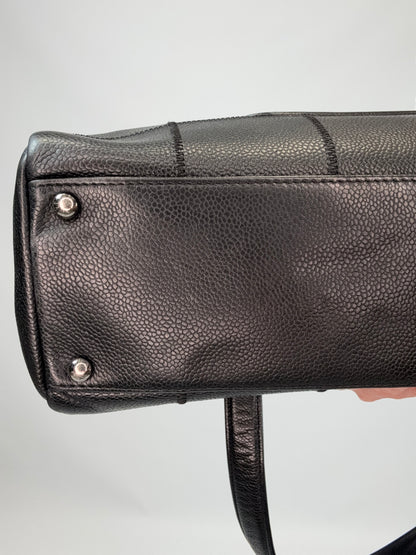 Chanel Choco Bar Mini Boston Handbag - Black