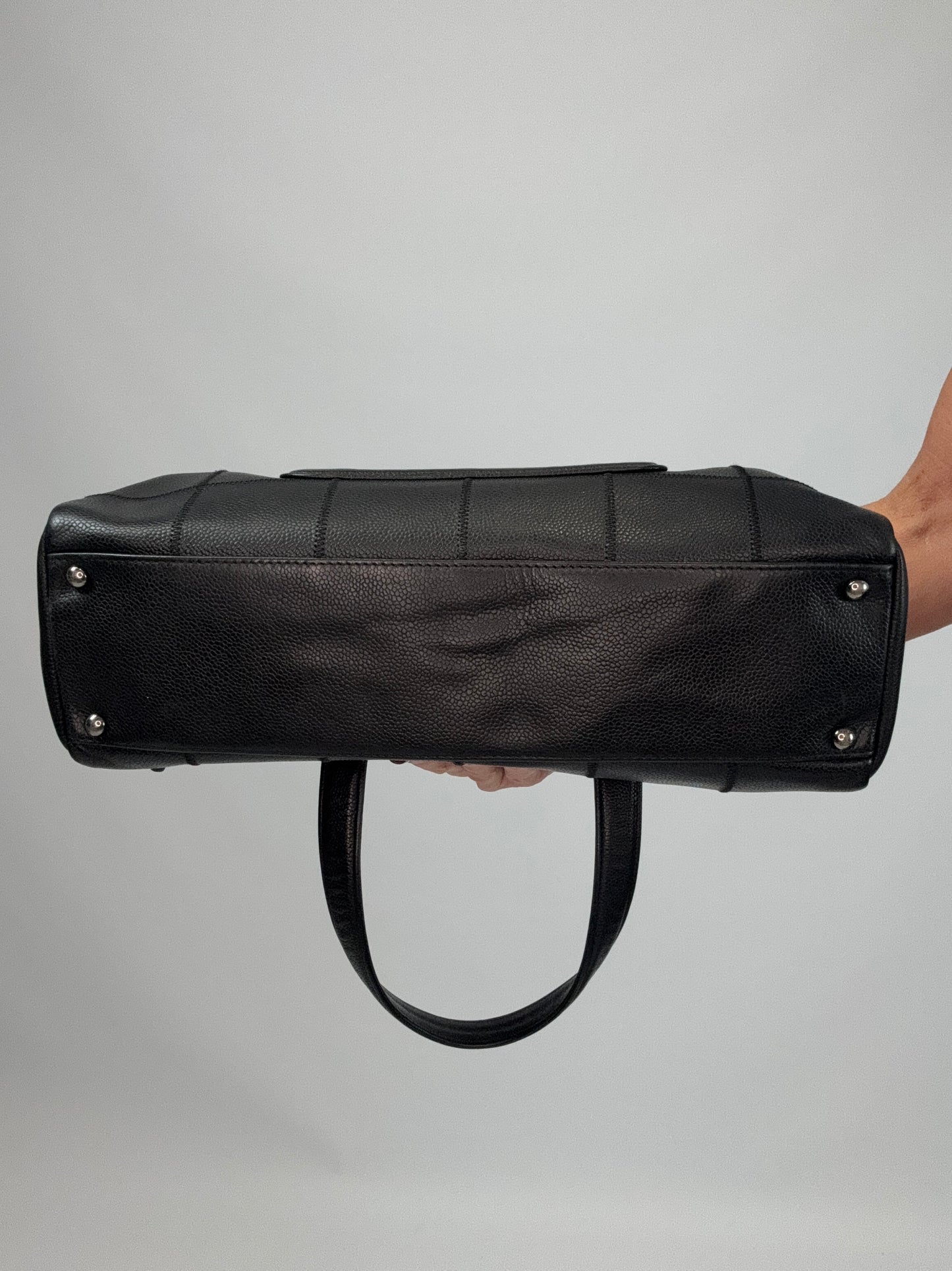 Chanel Choco Bar Mini Boston Handbag - Black