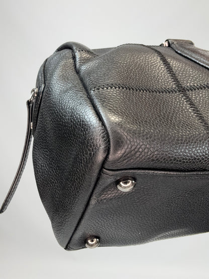 Chanel Choco Bar Mini Boston Handbag - Black