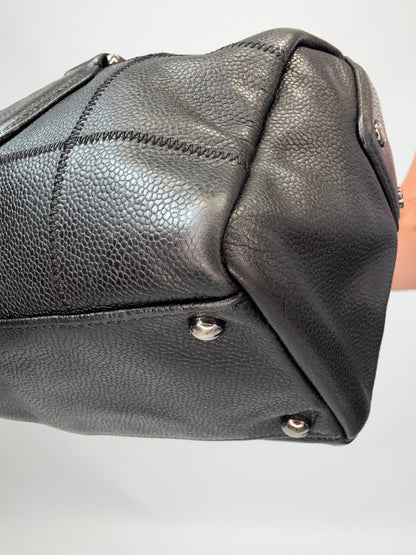 Chanel Choco Bar Mini Boston Handbag - Black