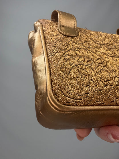 Chanel Coco Mark Nishijin-ori Waist Pouch - Gold