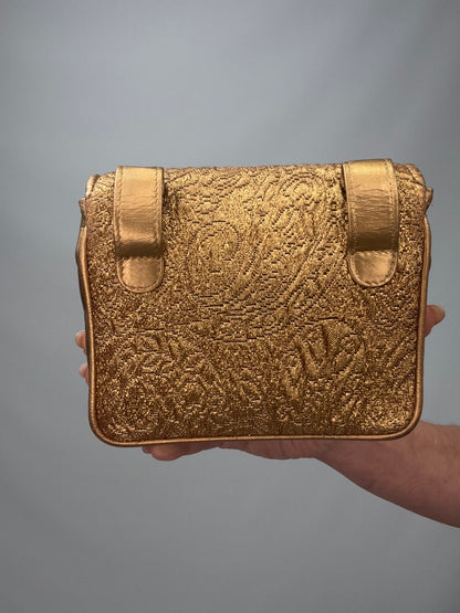 Chanel Coco Mark Nishijin-ori Waist Pouch - Gold