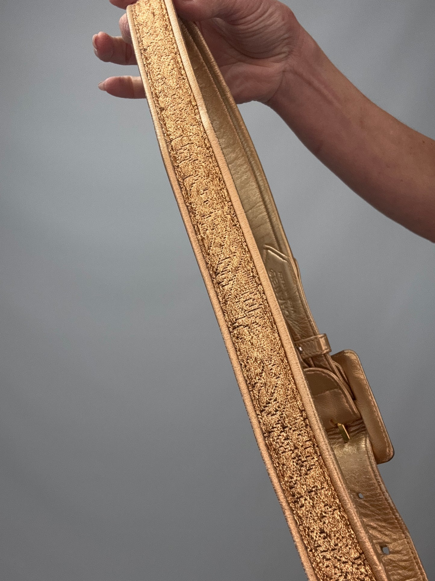 Chanel Coco Mark Nishijin-ori Waist Pouch - Gold