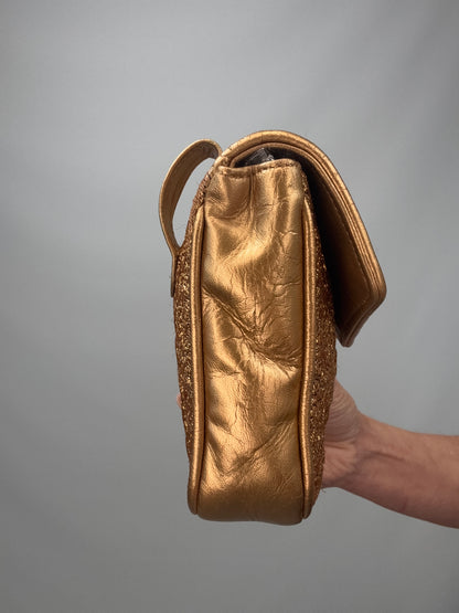 Chanel Coco Mark Nishijin-ori Waist Pouch - Gold