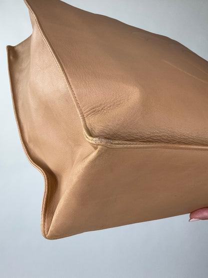 Chanel Deca Coco Chain Tote - Tan