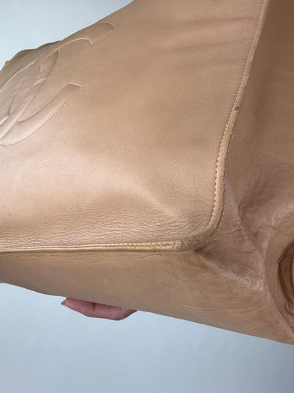 Chanel Deca Coco Chain Tote - Tan