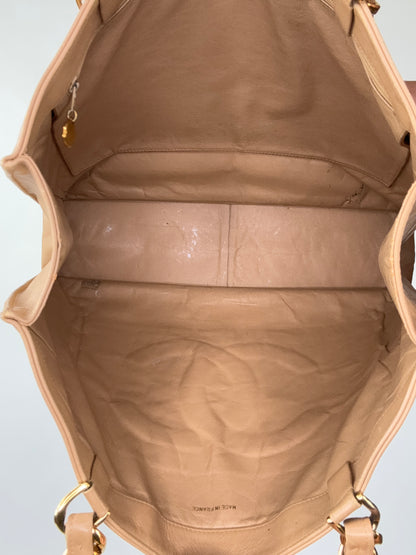 Chanel Deca Coco Chain Tote - Tan