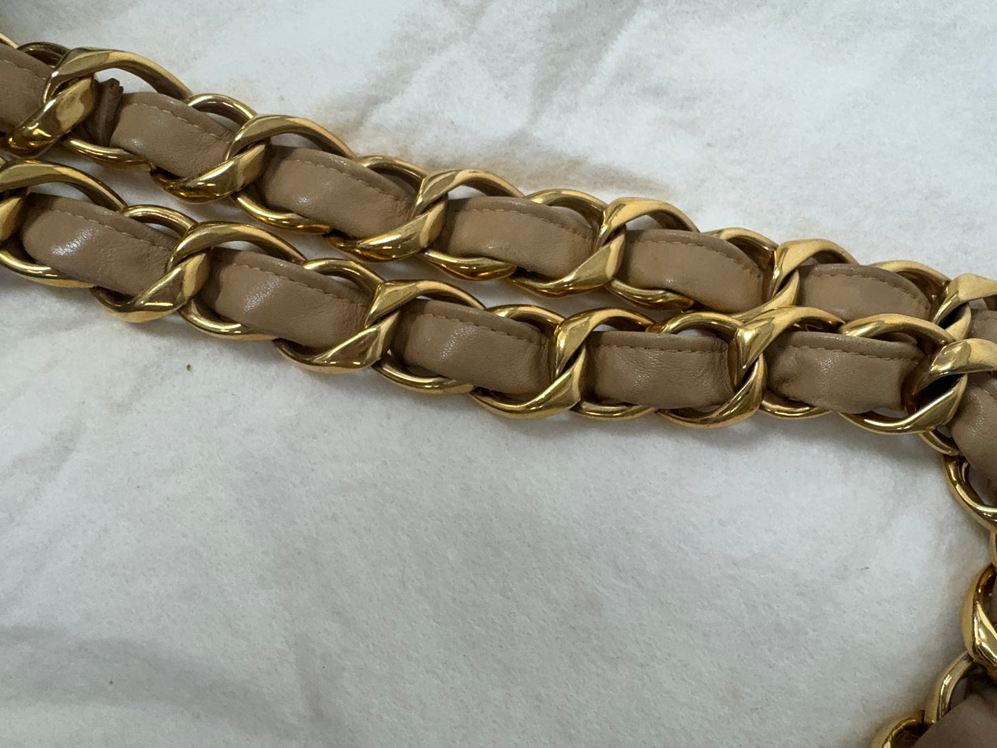 Chanel Deca Coco Chain Tote - Tan