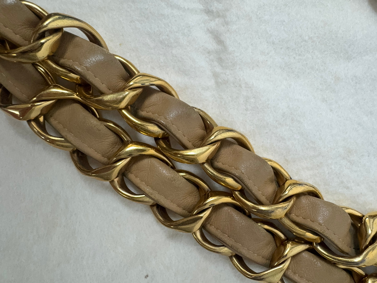 Chanel Deca Coco Chain Tote - Tan