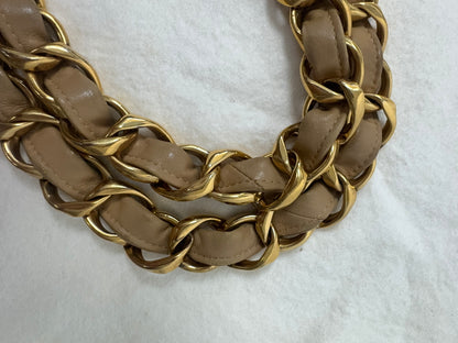 Chanel Deca Coco Chain Tote - Tan