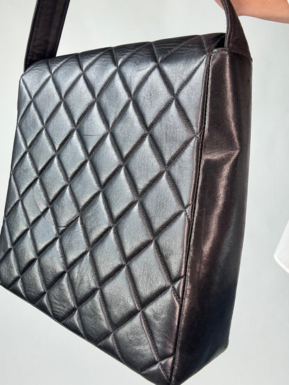 Chanel Vintage Double Turn Lock Pocket Shoulder Bag-Ultra Rare