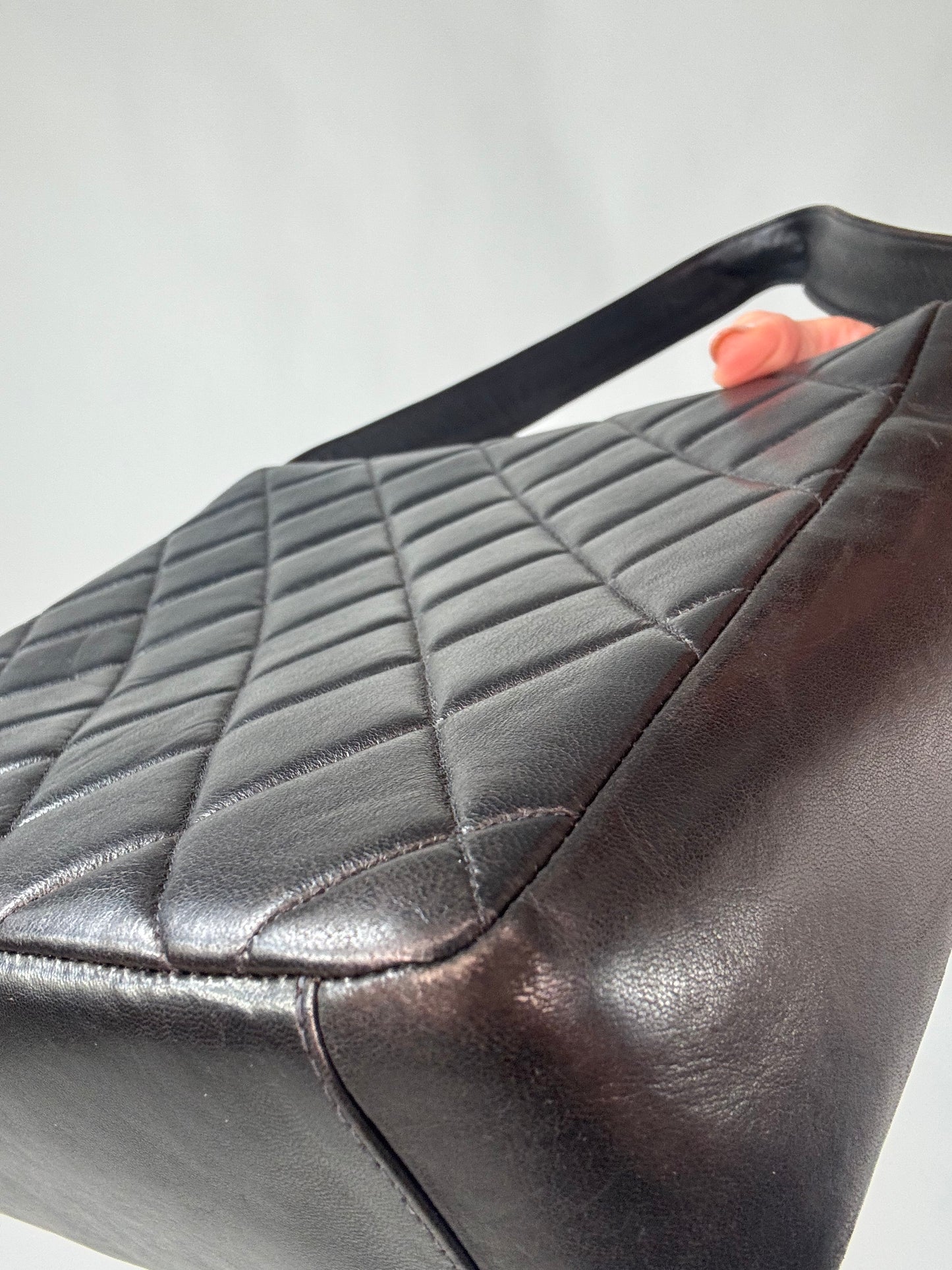 Chanel Vintage Double Turn Lock Pocket Shoulder Bag-Ultra Rare