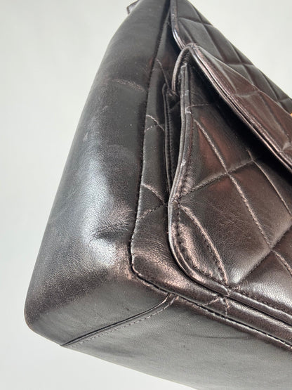Chanel Vintage Double Turn Lock Pocket Shoulder Bag-Ultra Rare