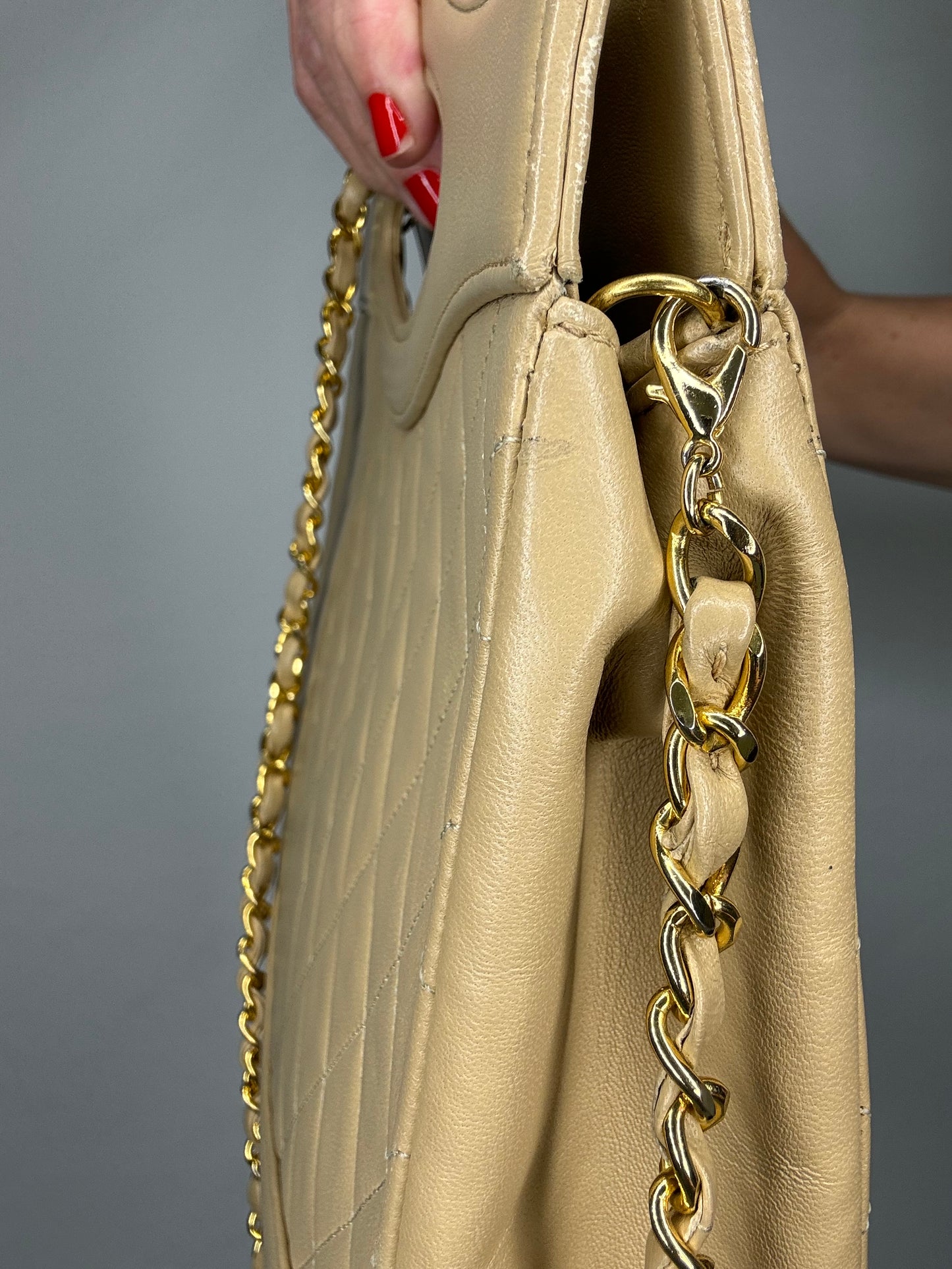 Chanel Quilted Lambskin 31 Shopping Tote - Gold