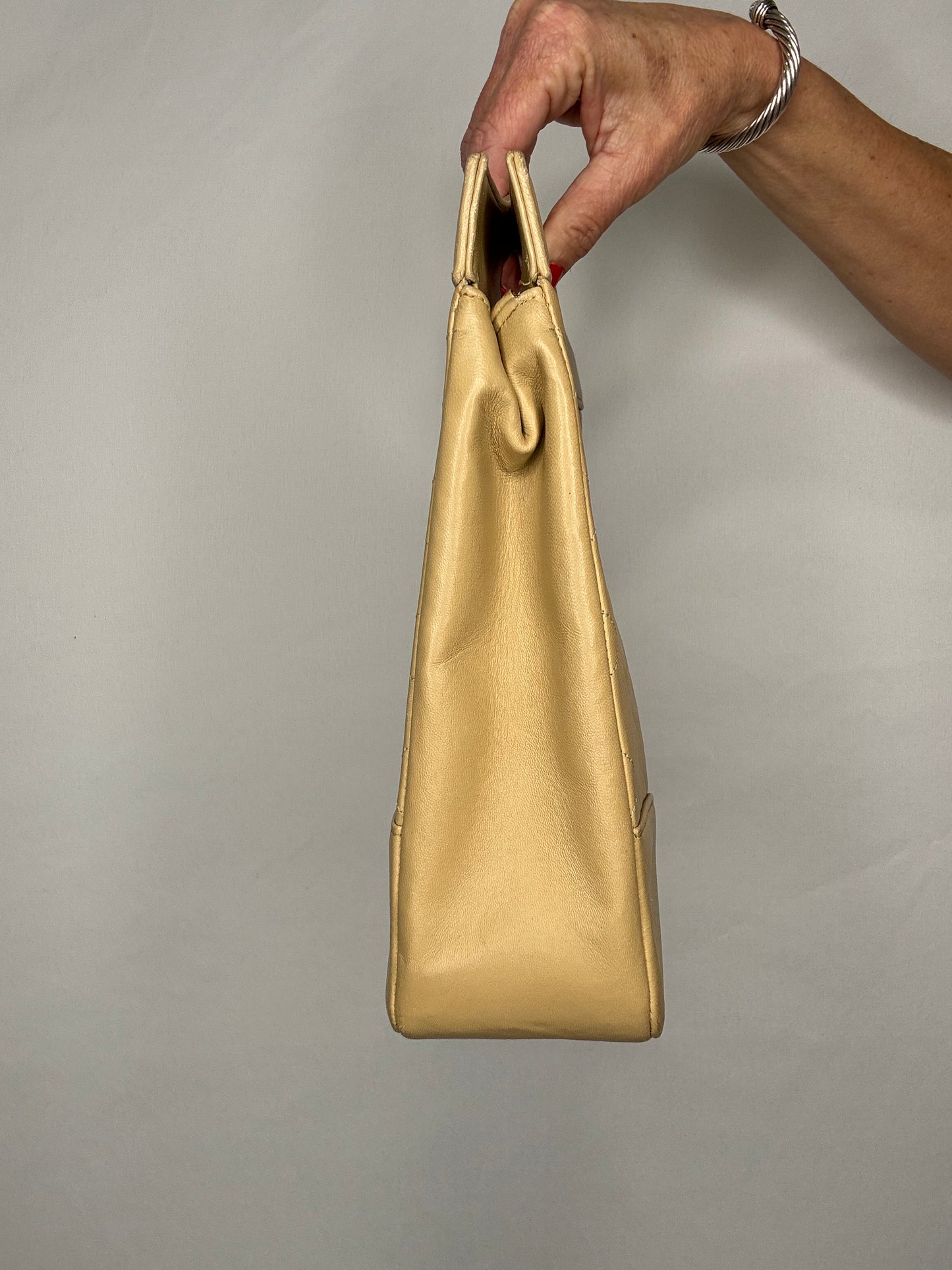 Chanel Quilted Lambskin 31 Shopping Tote - Gold