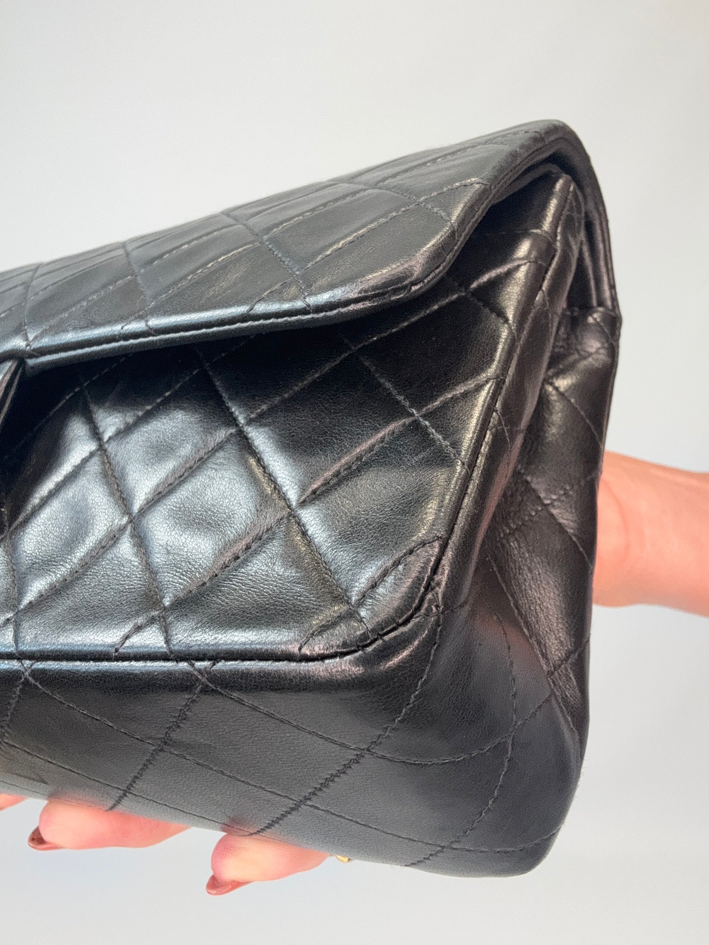 Chanel Quilted Lambskin Classic Double Flap - Vintage / Black