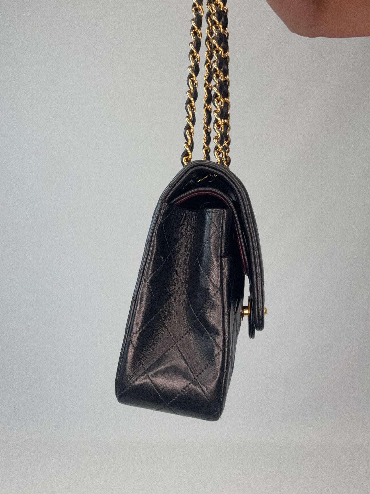 Chanel Quilted Lambskin Classic Double Flap - Vintage / Black